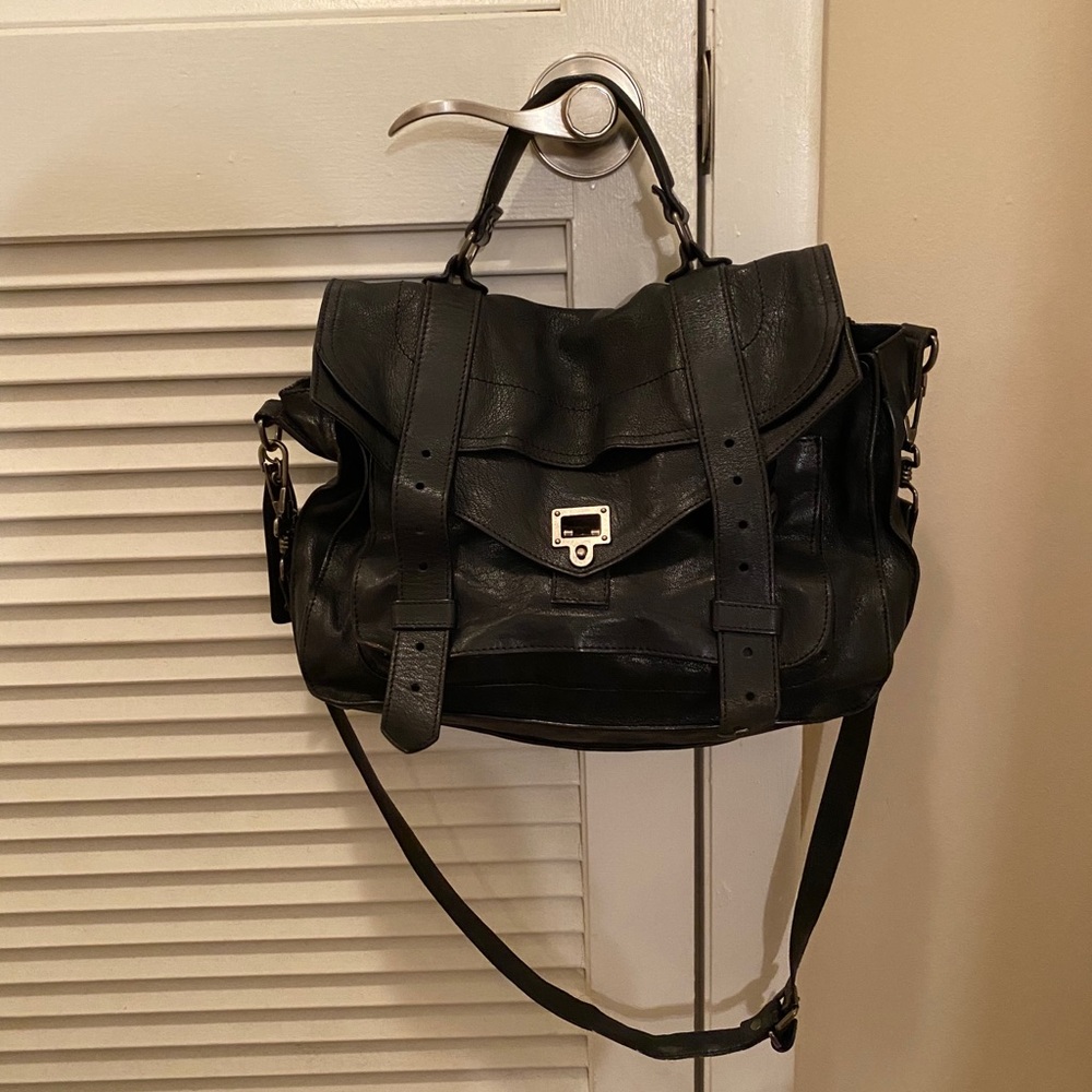 Proenza Schouler Black PS1 Satchel
